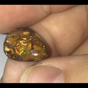 RAINBOW KOROIT BOULDER OPAL CAB